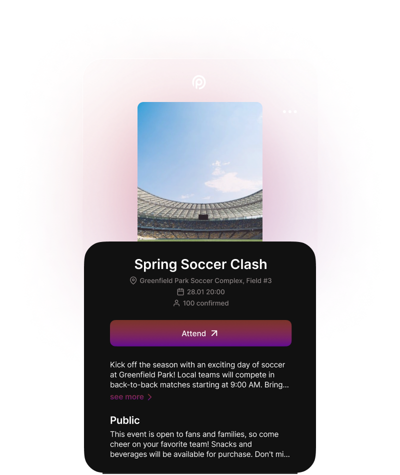 event creation